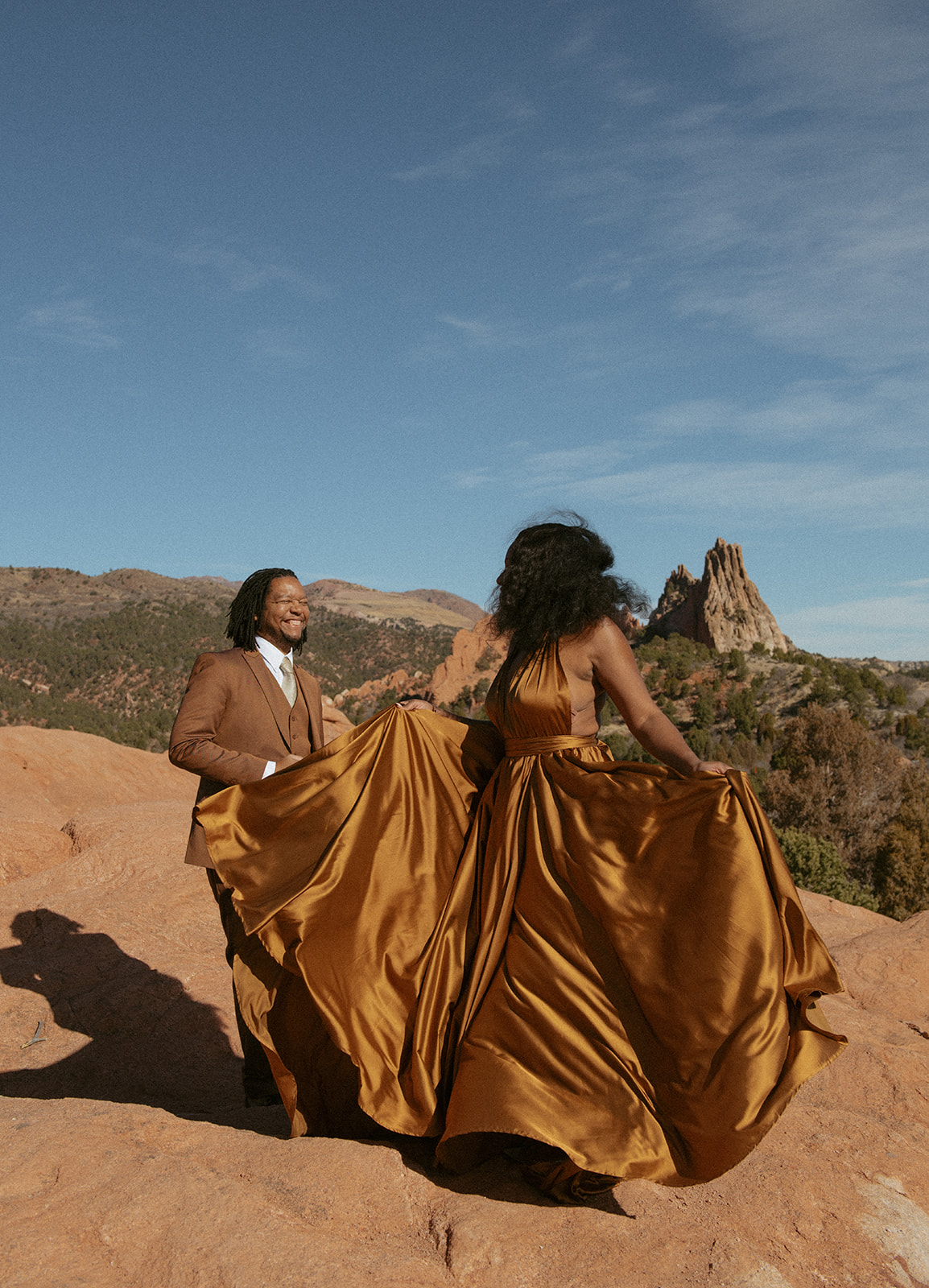 anniversary photos at Garden of the Gods in Colorado