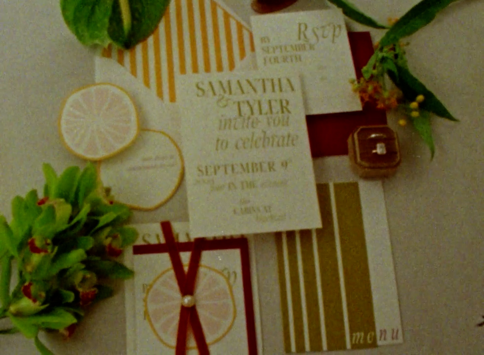 An invitation suite on super 8 film